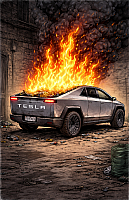 Tesla Dumpster Fire.